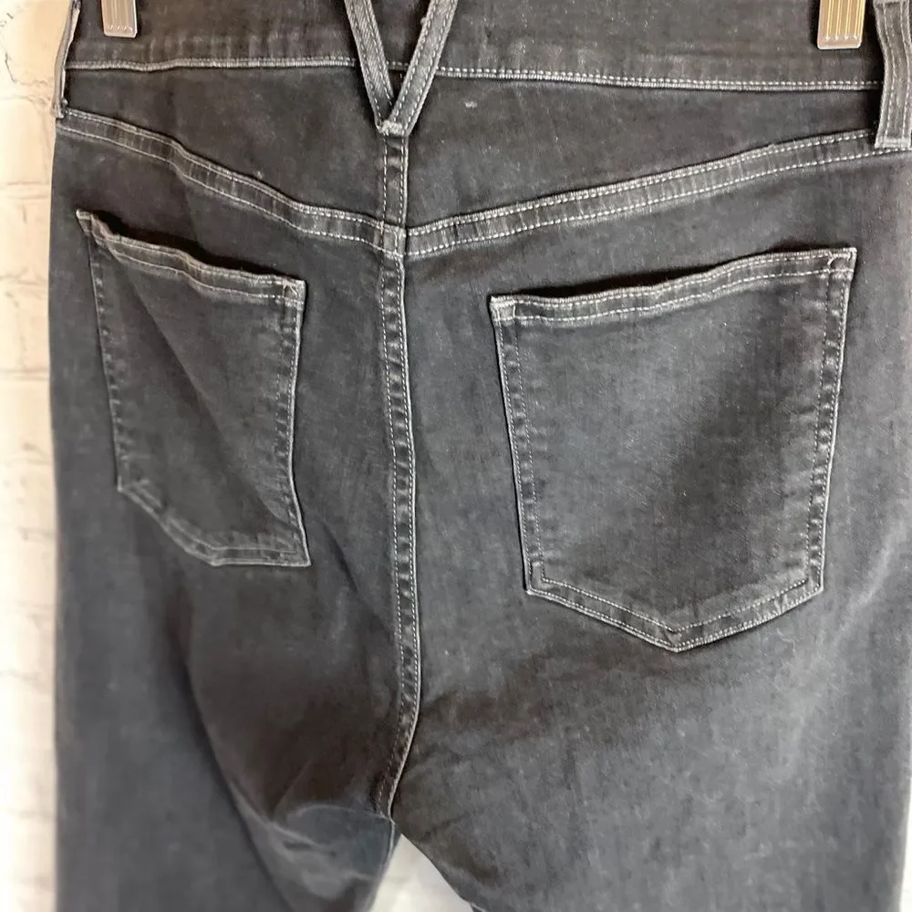 Veronica Beard Carly Kick Flare High Rise Jeans Dark  Gray size 31 - Picture 6 of 13